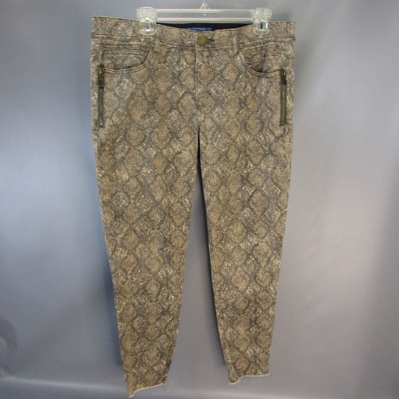 Democracy Absolution Snake Print Pants Women's Size 14 Flex‎ Waist Stretch Fit - Picture 1 of 9